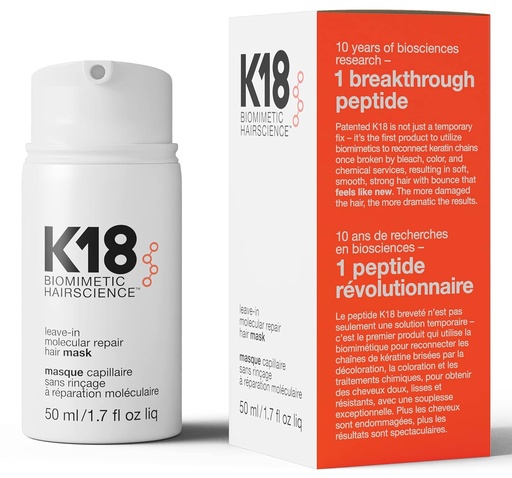 K18 LEAVE IN MOLECULAR REPAIR HAIR MASK 50 ML